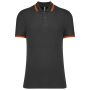 Kariban frfi rvidujj gallros pl, Dark Grey/Orange