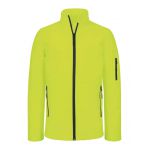 Kariban frfi softshell dzseki, Fluorescent Yellow (KA401FYE)