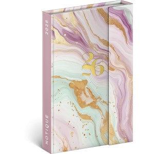 Mgnessel zrd agenda Pink Marble 2026, 11 x 16 cm