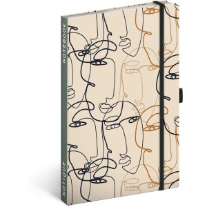 Notesz Face, lined, 13  21 cm