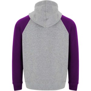 Roly Badet gyerek kapucnis pulver, Heather grey, Purple (pulver)