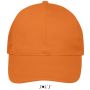 Sols Buffalo 6 paneles baseballsapka, Orange